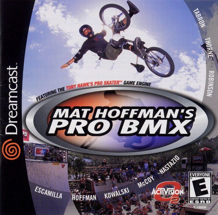 Mat Hoffman's Pro BMX box art for Sega Dreamcast